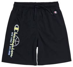 Champion Kinder und Jugendliche Legacy Modern Basket B-Quick-Dry Smooth Micromesh Bermuda Shorts, Schwarz, 11-12 Jahre von Champion