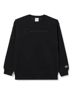 Champion Kinder und Jugendliche Rochester 1919 Logo B-Powerblend Fleece Crewneck Sweatshirt, Nero, 13-14 Jahre von Champion