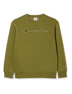 Champion Kinder und Jugendliche Rochester 1919 Logo B-Powerblend Fleece Crewneck Sweatshirt, Verde Olivo, 15-16 Jahre von Champion