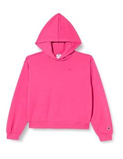 Champion Kleine Mädchen und Mädchen Rochester 1919-Champion Logo Boxy Hooded Sweatshirt, Fucsia (FPL), 13-14 anni von Champion