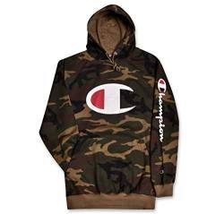 Champion Leistungsstarkes 1/4 Reißverschluss-Sweatshirt mit Stickerei für Herren X-groß Hoch Camo von Champion