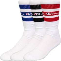 Champion Logo Socks Socken 3er Pack (DE/NL/SE/PL, Numerisch, 43, 46, Regular, Regular, WHT/WW001) von Champion