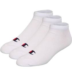 Champion Logo Socks Socken 3er Pack (DE/NL/SE/PL, Numerisch, 43, 46, Regular, Regular, White) von Champion