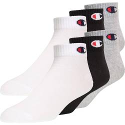 Champion Logo Socks Socken 6er Pack (DE/NL/SE/PL, Numerisch, 43, 46, Regular, Regular, OXGM/OXGM/OXGM) von Champion