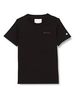 Champion Mädchen Eco Future Light Jersey Regular S/S T-Shirt, Schwarz, 11-12 Jahre von Champion