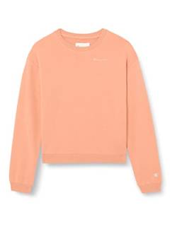 Champion Mädchen Eco Future Spring Terry Boxy Crewneck Hoodie, Rosa Pesco, 15-16 anni von Champion