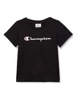 Champion Mädchen Legacy American Classics G-S-s Crewneck T-Shirt, Schwarz, 9-10 Jahre von Champion