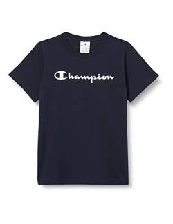 Champion Mädchen Legacy American Classics - Logo Regular S/S T-Shirt, Marineblau, 15-16 Jahre von Champion