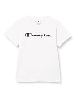 Champion Mädchen Legacy American Classics - Logo Regular S/S T-Shirt, Weiß, 15-16 Jahre von Champion