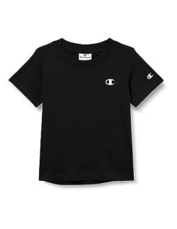 Champion Mädchen Legacy Basics G-S-s Crewneck T-Shirt, Schwarz, 11-12 Jahre von Champion