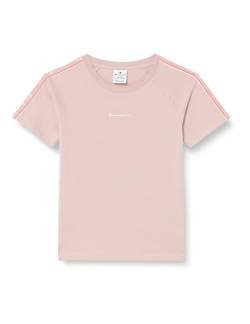 Champion Mädchen Legacy Tape 2.0 G-S-s Crewneck T-Shirt, Rosa, 11-12 Jahre von Champion