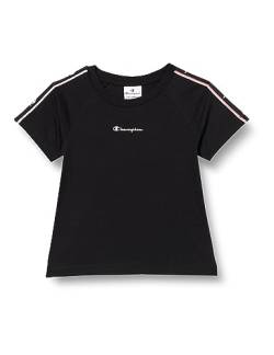 Champion Mädchen Legacy Tape 2.0 G-S-s Crewneck T-Shirt, Schwarz, 15-16 Jahre von Champion