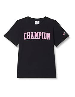 Champion Mädchen Rochester 1919 C-Campus Crewneck S-s T-Shirt, Schwarz, 5-6 Jahre von Champion