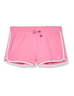 Champion Mädchen und Jungen Legacy American Classics-Soft Cotton 1x1 Rib C-Logo Shorts, Hot Pink, 15-16 Jahre von Champion