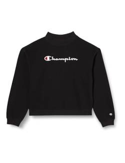 Champion Mädchen und Mädchen Legacy American Classics G Ultralight Powerblend Fleece Boxy Crewneck Sweatshirt, Nero, 13-14 Jahre von Champion