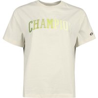 Champion T-Shirt - Crewneck T-Shirt - S bis XL - für Damen - Größe XL - beige von Champion