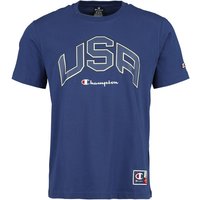 Champion T-Shirt - Crewneck T-Shirt - S bis XL - für Männer - Größe XL - blau von Champion