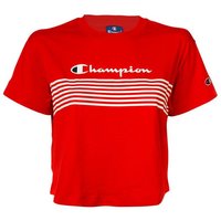 Champion T-Shirt Damen T-Shirt, bauchfrei - Crop-Top, Logo-Print von Champion