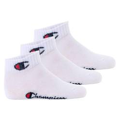 Champion Unisex – Kinder und Jugendliche Core Socks Junior 3PP Quarter Innensocken, Bianco, von Champion