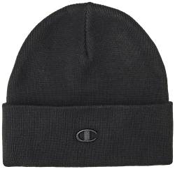 Champion Unisex Lifestyle Caps-802417 Beanie-Mütze, Schwarz, One Size von Champion