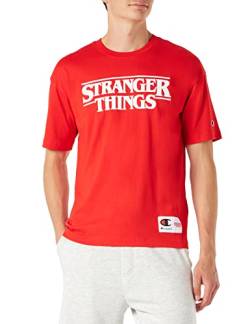 Champion Unisex X Stranger Things T-Shirt, Rot RS033, XL von Champion