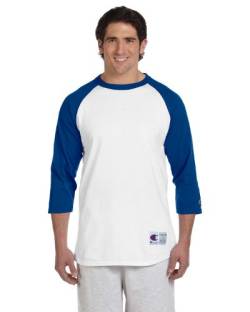 Everybody's Gay auf American Apparel Fine Jersey Shirt, White/Team Blue, L von Champion