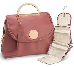 CHANDELLI Die Reise-Kulturtasche für Frauen ist eine tolle Reisetasche und die perfekte Kulturtasche für Reisen mit Toilettenartikeln in Reisegröße, Frauen, Mauve, L, von Chandelli