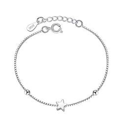 Chandler Schlichtes Stern-Armband für Frauen und Mädchen, Silber-Mode-Armband Geburtstagsgeschenk für Frauen Frau Mon Lady von Chandler