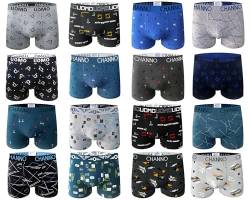 Channo Baumwoll-Boxershorts für Herren, Bequem und Weich. Uomo-Kollektion - Packung mit 6, Überraschung, XXL von Channo