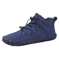 Barfuß Schuhe Mann Winter Elegant Winterstiefel Bequemer Shoes Barefoot Winterschuhe Wärme Orthoschuhe Warme Traillaufschuhe 2024 Fitnessschuhe Schmerzlinderung Wanderhalbschuhe von Chanpning