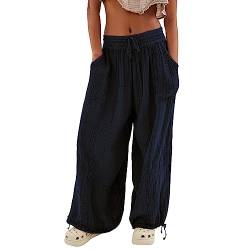 Chanpning Hose Damen Sommer Elegant Pumphose Haremshose Damen Haremshose Aladinhose Sweatpants Für Freizeit Sport Und Fitness Bequeme Hose Damen Casual Stoffhose Baumwollhose Damen Sommer von Chanpning