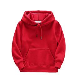 Chanpning Pullover Kinder Kapuzenpullover Unisex Teddy-Fleece Sweatshirt mit Kapuze Jungen Mädchen Plüsch Winter Hoodie Fleece Sweatshirts mit Kapuze Taschen Casual Warm Hoodies von Chanpning