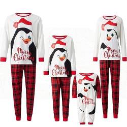 Chanpning Weihnachtspullover Familie Set, Weihnachtsanzüge Damen Pyjama Set Pyjama Hose Damen Lang Kleine Geschenke für Adventskalender Pyjama Damen Weihnachten Couple Pyjama Set Pyjama Anzug von Chanpning