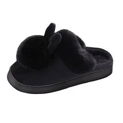 Damen Lammfell-Hausschuhe, Slides Plüsch Flauschige Pantoffeln Hausschuhe Mit Memory Foam Warm Winter Slipper Gemütlicher Weicher Winter Warme Plüsch Hause Pantoffeln von Chanpning