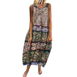 Damen Sommerkleid Midi Strandparty Damenkleid Sexy Sommerkleid Damen Loose Swing Minikleider Midikleid Sommerkleider Damen Casual Sommerkleid Mit Tasche Kleider Damen Herbst Winter von Chanpning