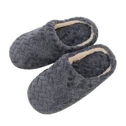 Damenhausschuhe, Home Cozy Slippers Unisex Winter Herren Baumwolle Katze Pantoffeln Hausschuhe Männer Drinnen Outdoor/indoor Winter Pantoffeln Memory Foam Anti Rutsch Pantoffeln von Chanpning