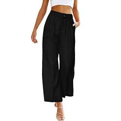 Luftige Sommerhose Damen Schlupfhose Strandhose Freizeithose Haremshose Pumphose Breite Beinhosen Oversize Baggy Blumenmuster Pluderhose Sommer Hose Wickelhose Bequeme Sporthose Für Frauen Schlaghose von Chanpning