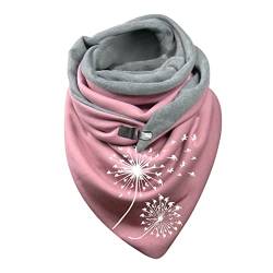 Schals für Damen Winter mit Knöpfen Frauen Schal Elegant Dreieckstuch Klassischer Persönlichkeit Scarf Geometrische Herbstschal Kaschmir-Schal Poncho Super Weicher Schlauchschal Schal als Geschenk von Chanpning