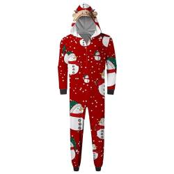 Weihnachtspullover Familie Set, Schlafanzug Hose Jumpsuit Herren Schlafanzug Weihnachtsanzug Damen Schlafanzug Jugendliche Jungen Weihnachts Schlafanzug Pärchen Weihnachtsanzug Herrenschlafanzug von Chanpning