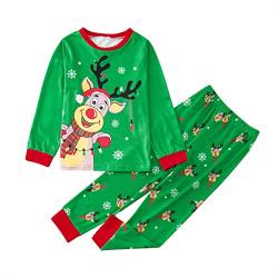 Weihnachtspyjama Familie Set Baby Outfit Herren Pyjama Hose Weihnachtlich Weihnachtsanzug Pyjama Damen Lang Satin Christmas Pullover Family Set Winter Schlafanzug Kinder Familie Set Strampler Unisex von Chanpning