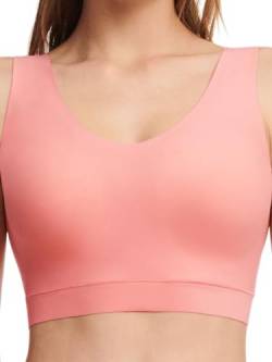 Chantelle Damen Soft Stretch Gepolstert V-Ausschnitt BH Top, Kerzenlicht Pfirsich, M/L von Chantelle