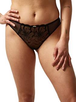 Chantelle FLEURS LI UN. TANGA NORMAL, schwarz(schwarz), Gr. 40 von Chantelle