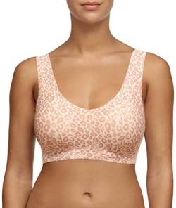 Chantelle SOFTSTRETCH, Bustier Mit Soft Cups, V-Ausschnitt, Unnsichtbare Unterwäsche für Damen, Leo Neutral, XS-S von Chantelle