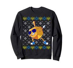 Dabbing Dreidel Hässliche Chanukka Pullover Weihnachten Sweatshirt von Chanukka-Zeit-Geschenk-Shop