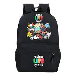 Spiel Toca Life World Schulrucksack Männer Frauen Klassischer Reiserucksack Laptoptasche Jungen Mädchen Schultasche color7,42 * 30 * 12cm von Chaorwe