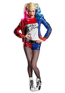 Charades Suicide Squad Harley Quinn Premium Kostüm, Mehrfarbig, S von Charades