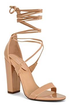 Charles Albert Cassie Sandalen mit Absatz, Größe M, Beige (nude), 37 EU von Charles Albert