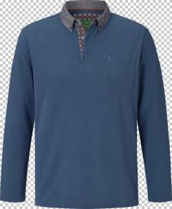 Langarm-Poloshirt DUKE BRENNAN Charles Colby blau von Charles Colby