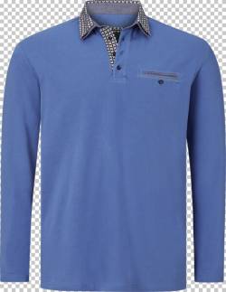 Langarm-Poloshirt EARL CHAD Charles Colby blau von Charles Colby