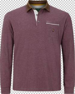 Langarm-Poloshirt EARL TERRY Charles Colby dunkelrot von Charles Colby